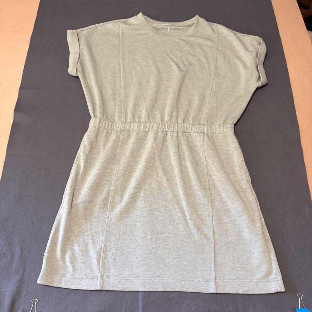 Lou & Grey Scubasoft Dress Womens XL Sage Green Lounge Cotton Soft Weekends Core